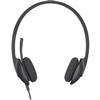 Logitech H340 Wired Stereo Headset - Over-the-head - Semi-o