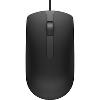 Dell MS116 Mouse - Optical - Cable - 2 Button(s) - Black -